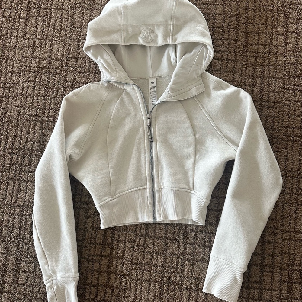 Lululemon cropped scuba full zip